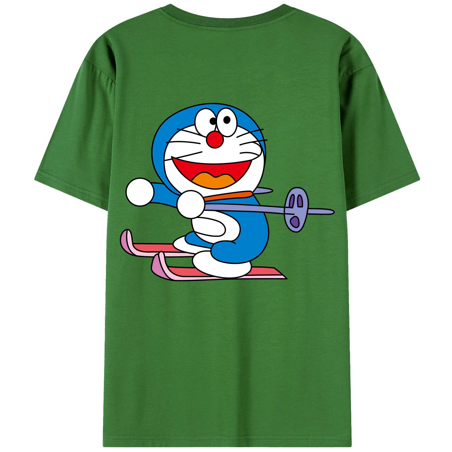 （画像用） ドラえもん Doraemon レディース半袖Tシャツ(バックプリント)